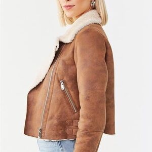 Women's Brown Faux Jacket